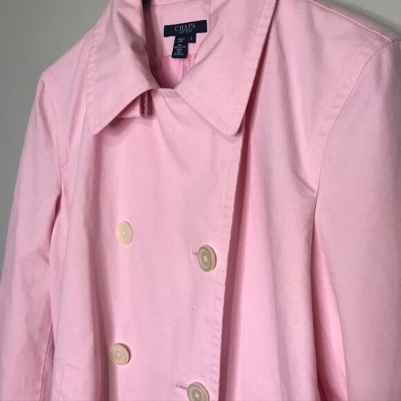 Chaps Pink Double-Breasted Women's Jacket - Picture 4 of 9